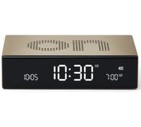 Lexon Réveil Flip Premium – réversible, rechargeable, écran VA LCD, aluminium, Or
