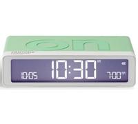 Lexon Réveil Flip Classic – Réversible, écran LCD, Snooze, lumière tactile, USB‑C – Menthe Glossy