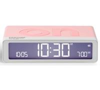 Lexon réveil Flip Classic – Réversible, snooze, écran LCD, lumière tactile, USB-C – Rose Quartz