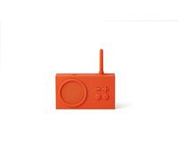 Lexon TYKHO 3 Enceinte Bluetooth Portable avec Radio FM - Poste Radio Vintage et Haut Parleur 3W, Etanche IPX6 et Batterie Rechargeable - Orange