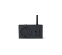 Lexon TYKHO 3 Enceinte Bluetooth Portable et Poste Radio FM, Etanche avec Batterie Rechargeable - Gris Sombre