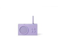 Lexon TYKHO 3 Enceinte Bluetooth Portable et Poste Radio FM, Etanche avec Batterie Rechargeable - Mauve