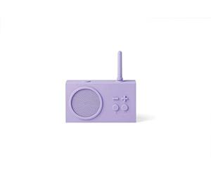 Lexon TYKHO 3 Enceinte Bluetooth Portable et Poste Radio FM, Etanche avec Batterie Rechargeable - Mauve