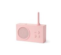 Lexon TYKHO 3 Enceinte Bluetooth Portable et Poste Radio FM, Etanche avec Batterie Rechargeable (Rose)