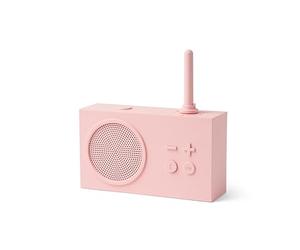 Lexon TYKHO 3 Enceinte Bluetooth Portable et Poste Radio FM, Etanche avec Batterie Rechargeable (Rose)