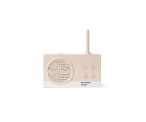 Lexon TYKHO 3 Enceinte Bluetooth Portable et Poste Radio FM, Etanche avec Batterie Rechargeable (Sable)