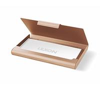 Lexon Unisex's Box Aluminium Business Card Case - Gold