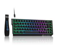 LexonElec Magic-Refiner X68 HE Clavier de Jeu Mécanique 8000Hz Rapid Trigger, Précision RT de 0,04mm, Compact 60% QWERTY Layout Filaire RGB Backlit, Magnetic Switch, Activation Réglable - Noir