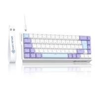 LexonElec Magic-Refiner X68 HE Clavier de Jeu Mécanique 8000Hz Rapid Trigger, Précision RT de 0,04mm, Compact 60% QWERTY Layout Filaire RGB Backlit, Magnetic Switch, Activation Réglable - Violet