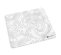 LexonElec x Attack Shark CM02 Tapis de souris de jeu en microfibre, 17,72 x 15,75 x 0,16 pouces - Optimisé pour les capteurs de jeu, étanche pour e-sport - Blanc