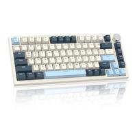 LexonElec x Attack Shark K85 Clavier Mécanique Magnetic Switch, Rapid Trigger, DKS/MT/TGL, Cloud Driver, RVB LIGHTSYNC, QWERTY, Clavier de Jeu à Gasket Filaire 75% TKL avec Knob pour Win/Mac - Bleu