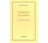 L'Expérience du proverbe