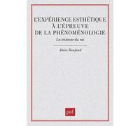 L'expérience esthétique à l'épreuve de la phénoménologie : La tristesse du roi