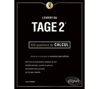 L'Expert du Tage 2® - 400 questions de calcul - Dorone Parienti - Ellipses - broché - Scolaire / Universitaire