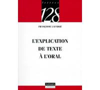L'explication de texte à l'oral