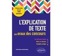 L'explication de texte aux oraux des concours Yannick Balant (Auteur), Nicolas Bianchi (Auteur)