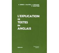 L'explication de textes en anglais