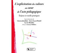 L'explicitation des valeurs au coeur de l'acte pédagogique: Enjeux et outils pratiques