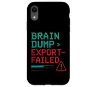 L'exportation de Brain Dump a échoué | Funny Glitch Nerd Meme Coque pour iPhone XR