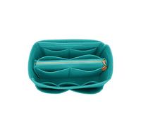 LEXSION 8021 Insert de sac à main en feutre avec fermeture éclair pour sac portefeuille Bleu lac Taille L