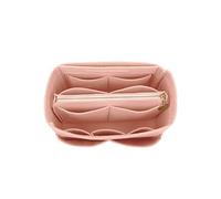 LEXSION Insert de poche organisationnel en feutre avec fermeture éclair pour sac Speedy Neverfull - Rose (rose) - Large