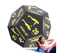 Lexsyn Dés d'exercice Physique - Jeu De Dés À 12 Faces pour Fitness en Groupe - Équipement d'Entraînement Femmes Hommes pour Squats Fentes Étirements Pompes
