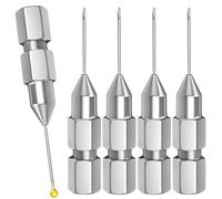 Lexsyn Kit d'accessoires d'aiguilles à graisser | 5 pièces d'outils d'entretien démontables à haute résistance | Jeu de buses d'aiguille à graisse | Pour une utilisation sur camions, camping-cars