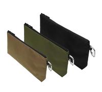 Lexsyn Sacs à outils avec fermeture éclair - Mallette de rangement portable en 3 parties - Sac à outils en toile pour le rangement des tournevis - Pour chantiers, travaux électriques, réparation