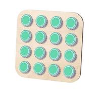 Lexsyn Support de Présentation Capsules de Bière,Support Carré pour Couvercles de Bouteilles - Décoration de Rangement 16 Emplacements pour Collectionneurs Bureau Salon Espace Masculin ou Féminin