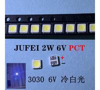 LEXTAR JUFEI AOT-Rétroéclairage LED haute puissance,100 pièces,double puce,1W,3030 W,2W,3V-1.5 V,6V,9V,blanc froid,PT30A66,TV,3.6 - Type JUFEI 3030 6V 2W PCT