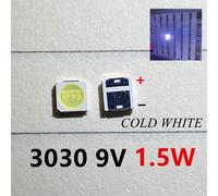 LEXTAR JUFEI AOT-Rétroéclairage LED haute puissance,100 pièces,double puce,1W,3030 W,2W,3V-1.5 V,6V,9V,blanc froid,PT30A66,TV,3.6 - Type 3030 9V 1.5W #A