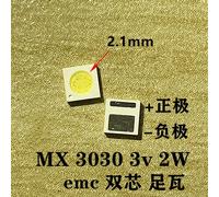 LEXTAR JUFEI AOT-Rétroéclairage LED haute puissance,100 pièces,double puce,1W,3030 W,2W,3V-1.5 V,6V,9V,blanc froid,PT30A66,TV,3.6 - Type MX 3030 3V 2W EMC #B