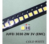 LEXTAR JUFEI AOT-Rétroéclairage LED haute puissance,100 pièces,double puce,1W,3030 W,2W,3V-1.5 V,6V,9V,blanc froid,PT30A66,TV,3.6 - Type JUFEI 3030 2W 3V EMC