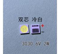 LEXTAR JUFEI AOT-Rétroéclairage LED haute puissance,100 pièces,double puce,1W,3030 W,2W,3V-1.5 V,6V,9V,blanc froid,PT30A66,TV,3.6 - Type 3030 6V 2W EMC