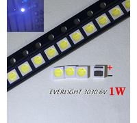 LEXTAR JUFEI AOT-Rétroéclairage LED haute puissance,100 pièces,double puces,1W,3030 W,2W,3V-1.5 V,6V,3.6,PT30A66,TV blanc froid - Type 3030 1W 6V EMC