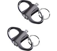 LexTex Briquet Porte Clés, Allumettes étanches, Kit D'allumage d'urgence Portable for L'alpinisme, Kit D'allumage de Feu en Pierre et Acier for Camping, Voiture et Maison(Black+Black)