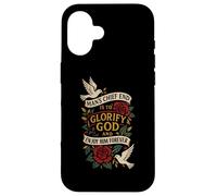 L'extrémité Principale de l'homme est de glorifier Dieu et de Le Profiter pour Toujours Coque pour iPhone 16