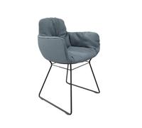 Leya chaise accoudoir haute Tissu Safire Freifrau Manufaktur - FREIFRAU LEYA