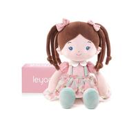 LeyaDoll Peluche 40cm,Jouet bébé 1-3 Ans,Doudou Doux à câliner et mordiller,Poupée sécurisée dès la Naissance,Cadeau de Naissance pour Fille - Meadow Girl