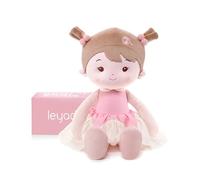 LeyaDoll Peluche 40cm,Jouet bébé 1-3 Ans,Doudou Doux à câliner et mordiller,Poupée sécurisée dès la Naissance,Cadeau de Naissance pour Fille - Princess Lolly