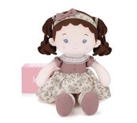 LeyaDoll Peluche 40cm,Jouet bébé 1-3 Ans,Doudou Doux à câliner et mordiller,Poupée sécurisée dès la Naissance,Cadeau de Naissance pour Fille - Miss Posy