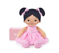 LeyaDoll Poupée Bébé Peluche 30,5 cm,Ma Première Poupée Douce pour Bébé dès la Naissance,Jouet Enfant 1-3 Ans, Cadeau de Naissance pour Fille-Florabelle-Girl-Pink-Tanned
