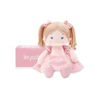 LeyaDoll Poupée Bébé Peluche 30,5 cm,Ma Première Poupée Douce pour Bébé dès la Naissance,Jouet Enfant 1-3 Ans, Cadeau de Naissance pour Fille Mini-Princess-Coral-Light-Pink