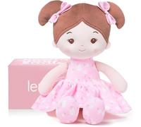 LeyaDoll Poupée Bébé Peluche 40 cm,Ma Première Poupée Douce pour Bébé dès la Naissance,Jouet Enfant 1-3 Ans, Cadeau de Naissance pour Fille-Princess Breeze-Sakura-Girl-Pink-0009