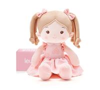 LeyaDoll Poupon Bébé Fille 40 cm-Ma Première Poupée Douce dès la Naissance, Poupée en Tissu à Câliner, Jouet Fille 1-3 Ans, Cadeau Bébé & Anniversaire-Sweetheart Girl-Light
