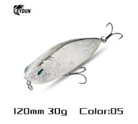 Leydun Z-Claw-Leurres De Pêche Au Crayon Flottant,Appâts Durs Topwater,Stickbait De Surface,Wobblers De Basse À Bonne Action,86mm,100mm,120mm - Type 120mm 30g 05