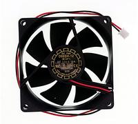 LEYEYDOJX Ventilateur de refroidissement pour YaLnFAN D80SH-12 8025 - Dimensions : 80 x 80 x 25 mm - CC 12 V 0,18 A - 2 fils - 2 broches