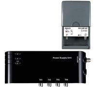 LEYF Amplificateur + Alimentation 4 Sorties TV pour antenne terrestre TNT/préamplificateur HDTV Ampli pour TNT HD Signal