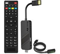 Leyf Décodeur DVB-T2 TNT Full HD 1080P, TV Decodeur Caché derrière la TV, Chaînes gratuites, Affichage numérique