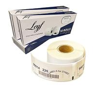 Leyf Dymo 99014 Lot de 30 rouleaux de 220 étiquettes 100% compatibles avec Dymo et Seiko 54 x 101 mm